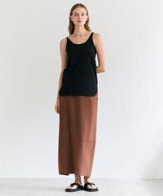 BEIGE， 【洗える】BROIS / コットンシャツテールタンクトップ