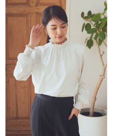 earth music&ecology シャーリングブラウス