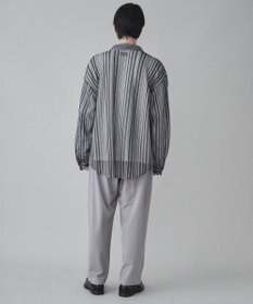 WEGO 【ユニセックス着用ITEM】ストライプメッシュBIGシャツ