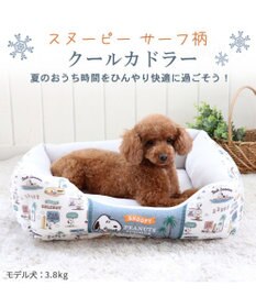 PET PARADISE スヌーピー  サーフ柄 クール カドラーベッド（57×45cm）