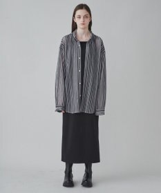 WEGO 【ユニセックス着用ITEM】ストライプメッシュBIGシャツ