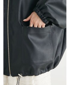 Green Parks ・ＥＬＥＮＣＡＲＥ　ＤＵＥ　合皮ステンカラーブルゾン