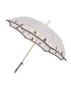 MOONBAT FURLA 長傘 チャーム＆ロゴプリント UV 耐風 日本製