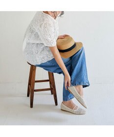 ing <ing>メッシュコードフラットシューズ