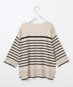 ANY SIS 【洗える】パネルボーダー ニット