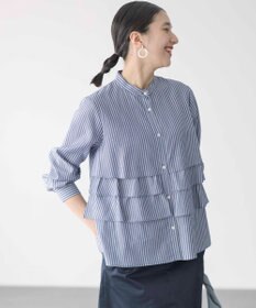 組曲 【WEB限定カラーあり】リヨセルシャーティング ティアードブラウス