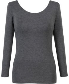 Wing カップ付きインナー あったか素材 ブラトップ ラク きれいなバストシルエット 【シンクロブラトップ  保温タイプ】 8分袖 長袖 秋 冬 ET1864 ウイング／ワコール