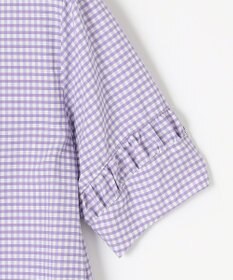 J.PRESS LADIES 【洗える】アセVisギンガム シャツ ブラウス