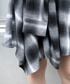 WEGO ネルシャツライクイレヘムミニスカート