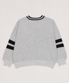 WEGO 【25年秋冬新作】フラッフィーVネックニットBIGプルオーバー