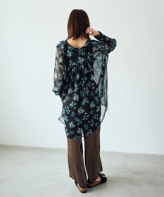 YECCA VECCA ヴィンテージサテンストレートパンツ