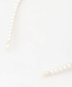 ANY KIDS サテンリボン×パール キッズ カチューシャ