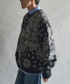 CRAFT STANDARD BOUTIQUE ペイズリー柄ニットプルオーバー