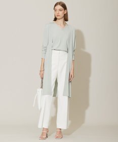 ICB L 【WEB限定カラーあり・接触冷感・UVケア・洗える】 シンセティックハイゲージ ロングカーディガン