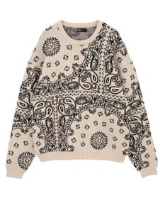 CRAFT STANDARD BOUTIQUE ペイズリー柄ニットプルオーバー