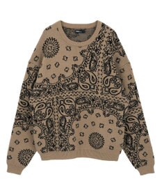 CRAFT STANDARD BOUTIQUE ペイズリー柄ニットプルオーバー