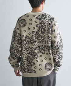 CRAFT STANDARD BOUTIQUE ペイズリー柄ニットプルオーバー