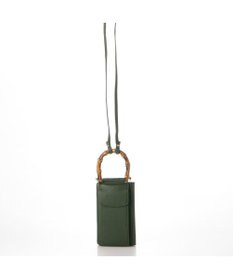 UNBILLION perche バンブーハンドルゴートモバイルウォレットショルダー