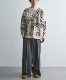 CRAFT STANDARD BOUTIQUE ペイズリー柄ニットプルオーバー