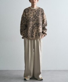 CRAFT STANDARD BOUTIQUE ペイズリー柄ニットプルオーバー