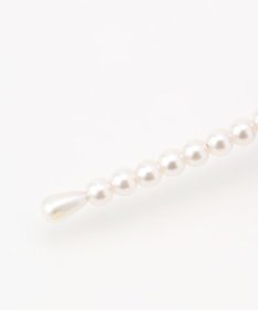 ANY KIDS サテンリボン×パール キッズ カチューシャ