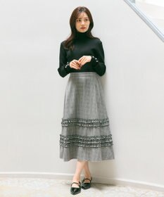 Feroux フレアギャザーチェック スカート