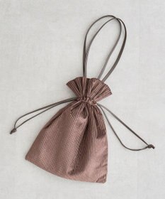 Green Parks ａｎｄｍｉｋｋａ．ラメベロアプリーツ巾着バッグ