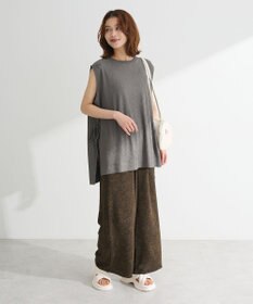 Green Parks サイドリボンノースリーブチュニック