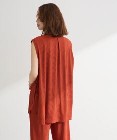 Green Parks サイドリボンノースリーブチュニック