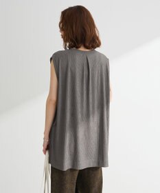 Green Parks サイドリボンノースリーブチュニック