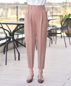 Tiaclasse 【小倉優子さん着用・洗える】カラーテーパードパンツ