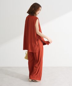 Green Parks サイドリボンノースリーブチュニック