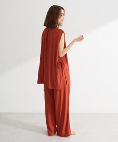 Green Parks サイドリボンノースリーブチュニック