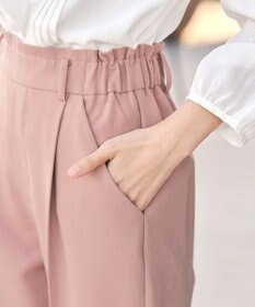 Tiaclasse 【小倉優子さん着用・洗える】カラーテーパードパンツ