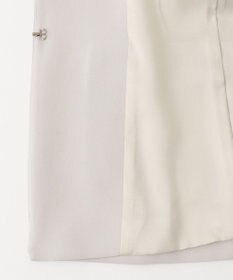 23区 【セットアップ対応/洗える】トリアセダブルジョーゼット ノーカラー ジャケット