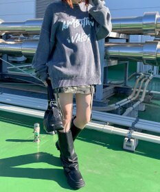 WEGO ヴィンテージウォッシュニットプルオーバー