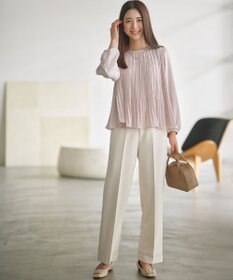 組曲 S 【WEB限定】ベーシックダブルクロス ワイドストレートパンツ