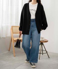 WEGO 【ユニセックス着用ITEM/紫外線対策/冷房対策】オーバーフィットドライタッチカーディガン