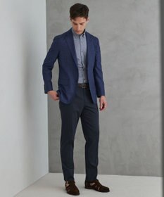 GOTAIRIKU 仕事で着られる綿パン【吸水速乾/ストレッチ/折り目加工】クールマックスコットンパンツ_ノータック（26年モデル）