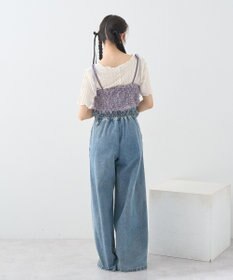 earth music&ecology 【WEB限定】ベロアリボンフェザービスチェ