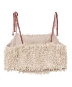 earth music&ecology 【WEB限定】ベロアリボンフェザービスチェ