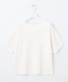 自由区 【WEB限定カラーあり・接触冷感・UVカット】クレープストレッチドルマン ニット