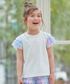 ANY KIDS 接触冷感 レインボーチュール Tシャツ