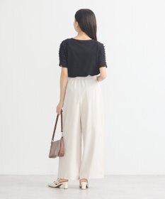 earth music&ecology フリルスリーブカットソー