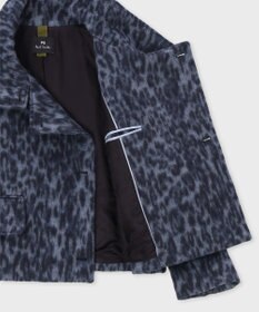 Paul Smith ウールブレンド レオパード スタンドブルゾン