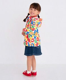 MIKI HOUSE HOT BISCUITS 【80-120cm】 ロゴ総柄 ウインドブレーカー