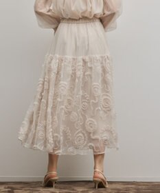 GRACE CONTINENTAL 刺繍チュールスカート