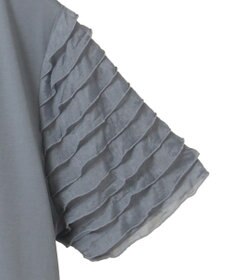 earth music&ecology フリルスリーブカットソー