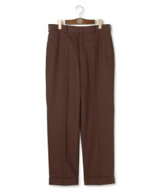 J.PRESS MEN 【J.PRESS ORIGINALS】Cotton Polyester Drill New Piped Stem Slacks / Big Back Belt / Japan Made