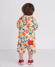 MIKI HOUSE HOT BISCUITS 【80-120cm】 ロゴ総柄 ウインドブレーカー